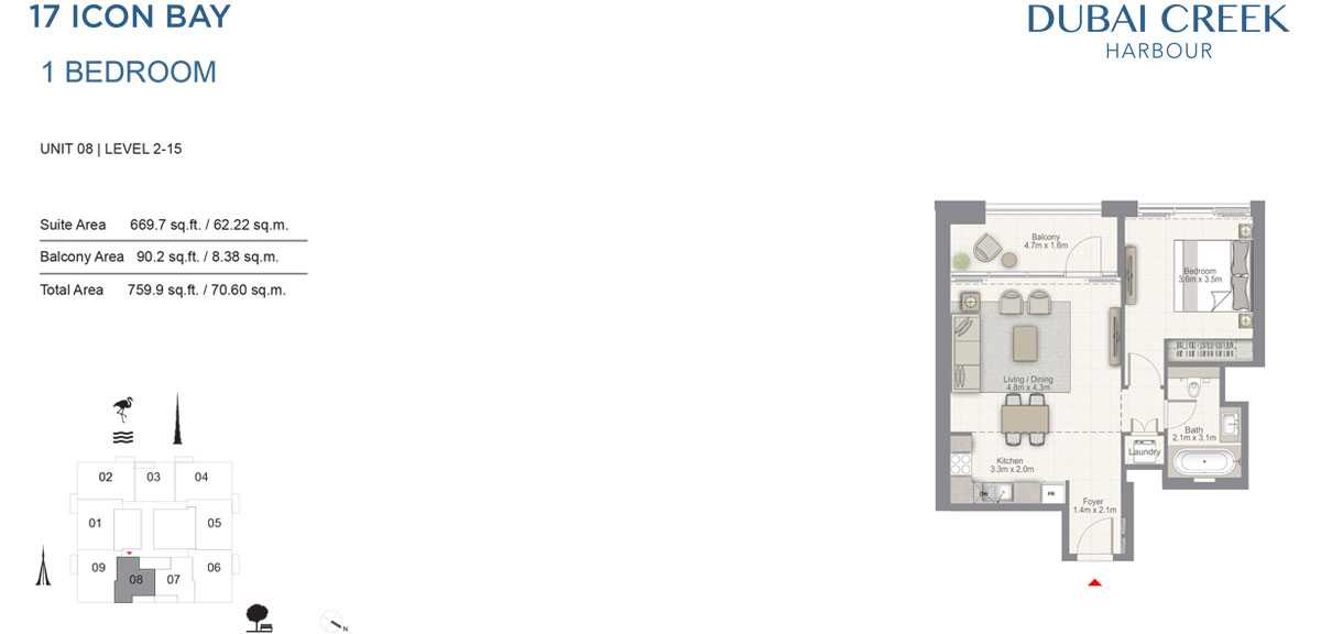 23442_1 BR, Unit 8, Level 2-15